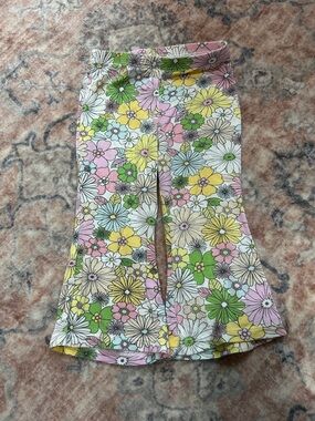 Angel Dear Bamboo Floral Flare Pants Boho